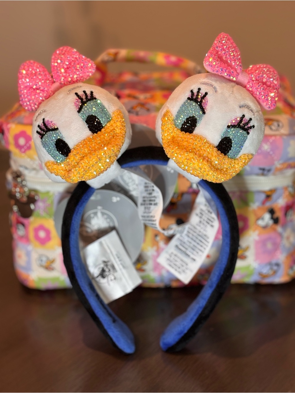 Rhinestone Daisy Duck Ears - Picture 3 of 3
